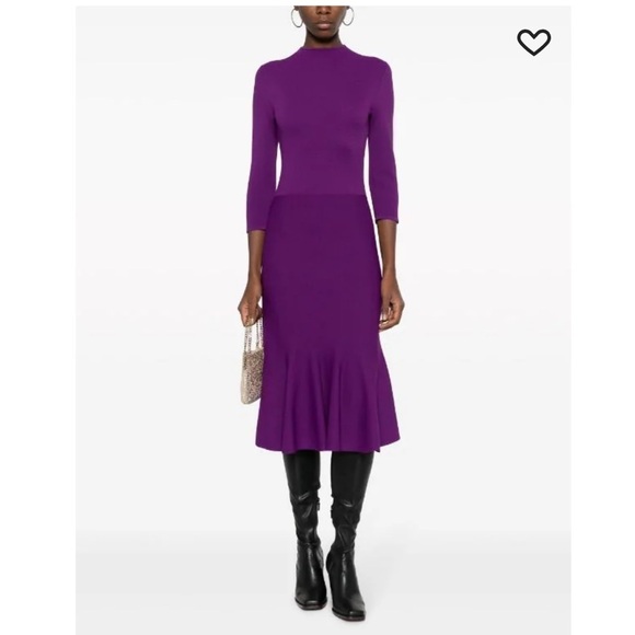 Stella McCartney Purple Long Sleeve Dress - Picture 1 of 16